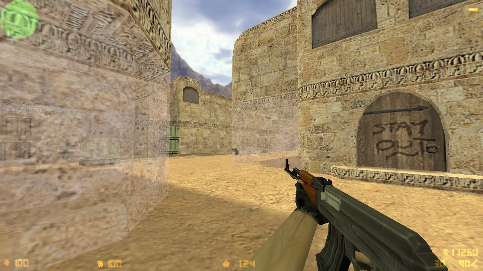 CS 1.6 с прозрачными стенами для прострелов